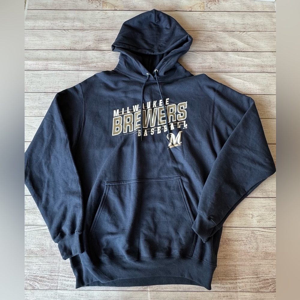 NWOT Port & Company Milwaukee Brewers Hoodie
